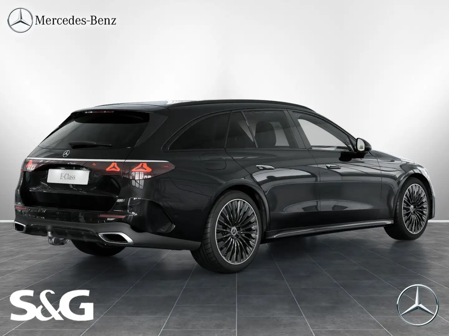 Mercedes-Benz E 220 d 4M T AMG MBUX+360°+DIG-LED+Pano+AHK+DAB+ Schwarz - 2