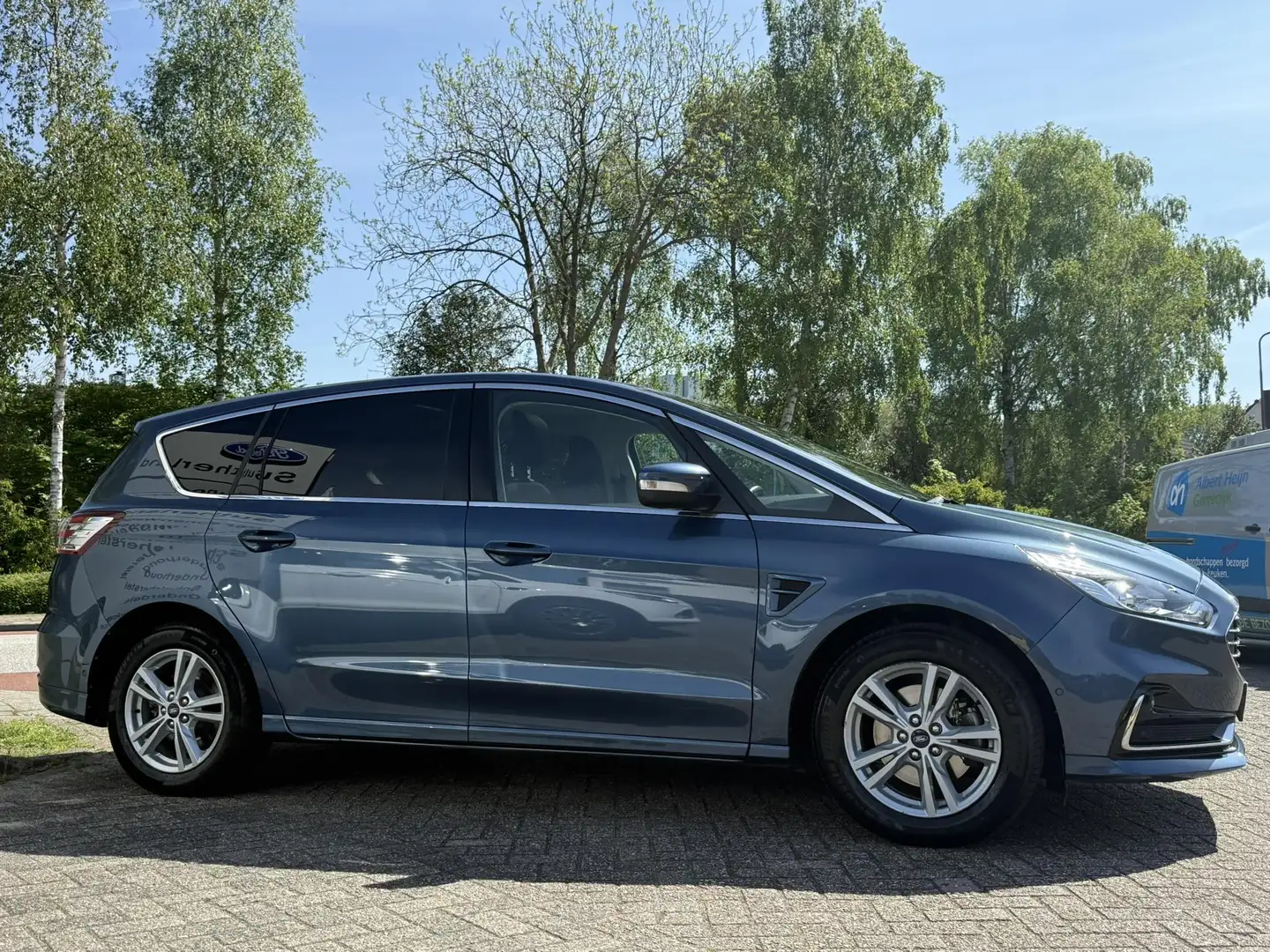 Ford S-Max 2.5 FHEV Titanium 7pers 190pk | Panoramadak | Acht Blauw - 2