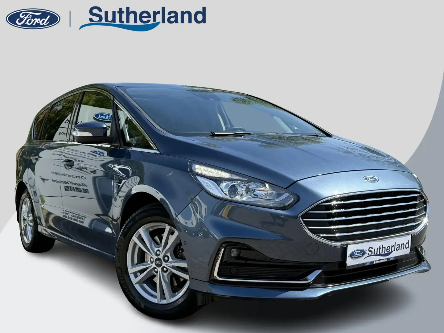 Ford S-Max 2.5 FHEV Titanium 7pers 190pk | Panoramadak | Acht Blauw - 1