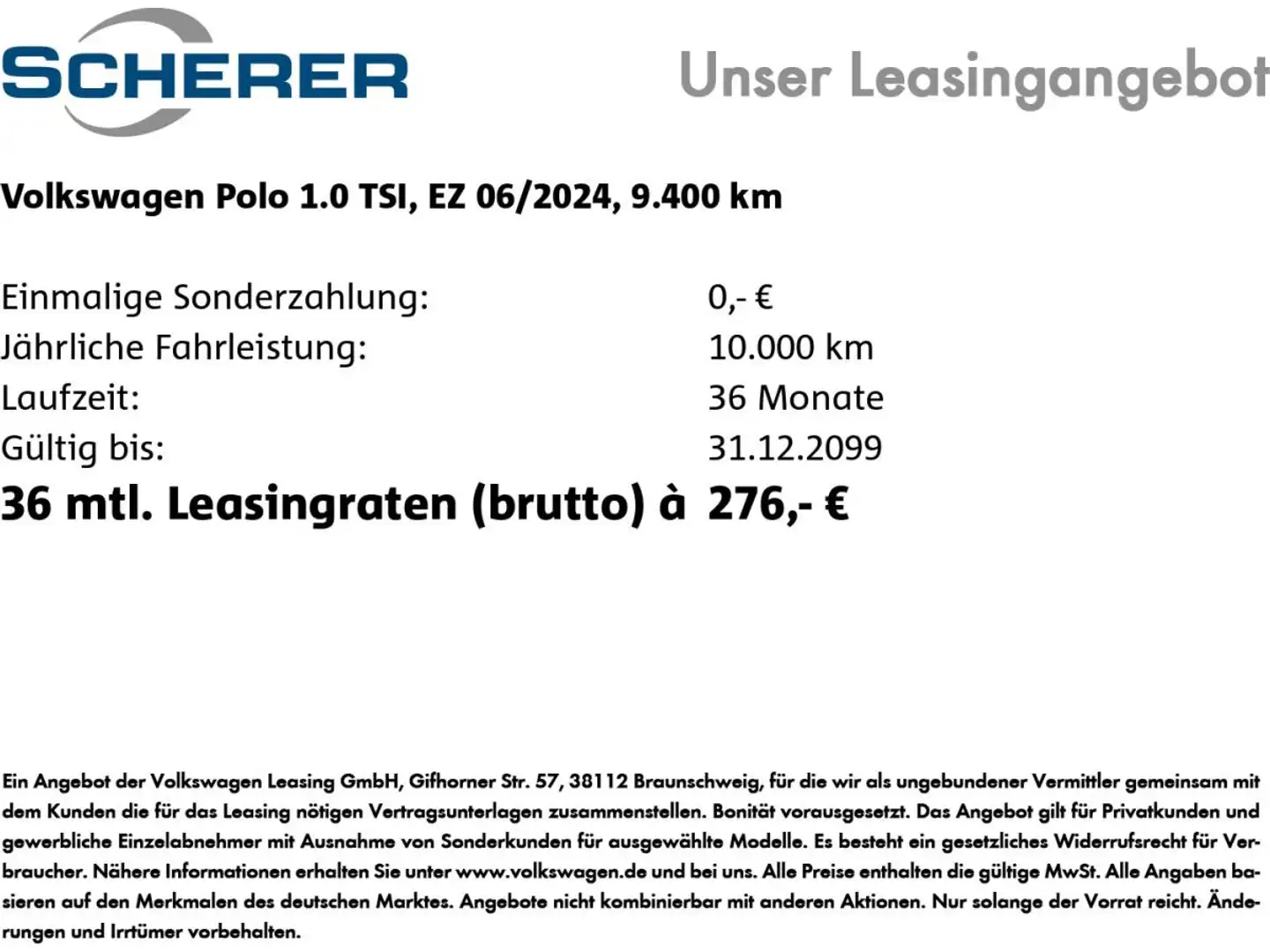 Volkswagen Polo 1.0 TSI *Life* LED IQ.DRIVE ACC Start-Stopp Schwarz - 2