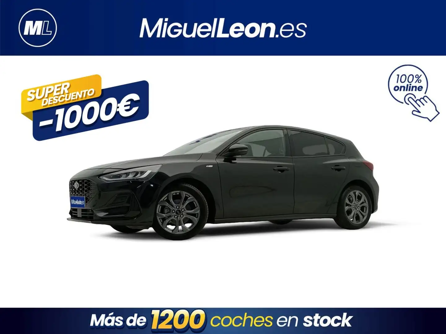 Ford Focus 1.0 Ecoboost Auto-S&S ST-Line 125 Negro - 1