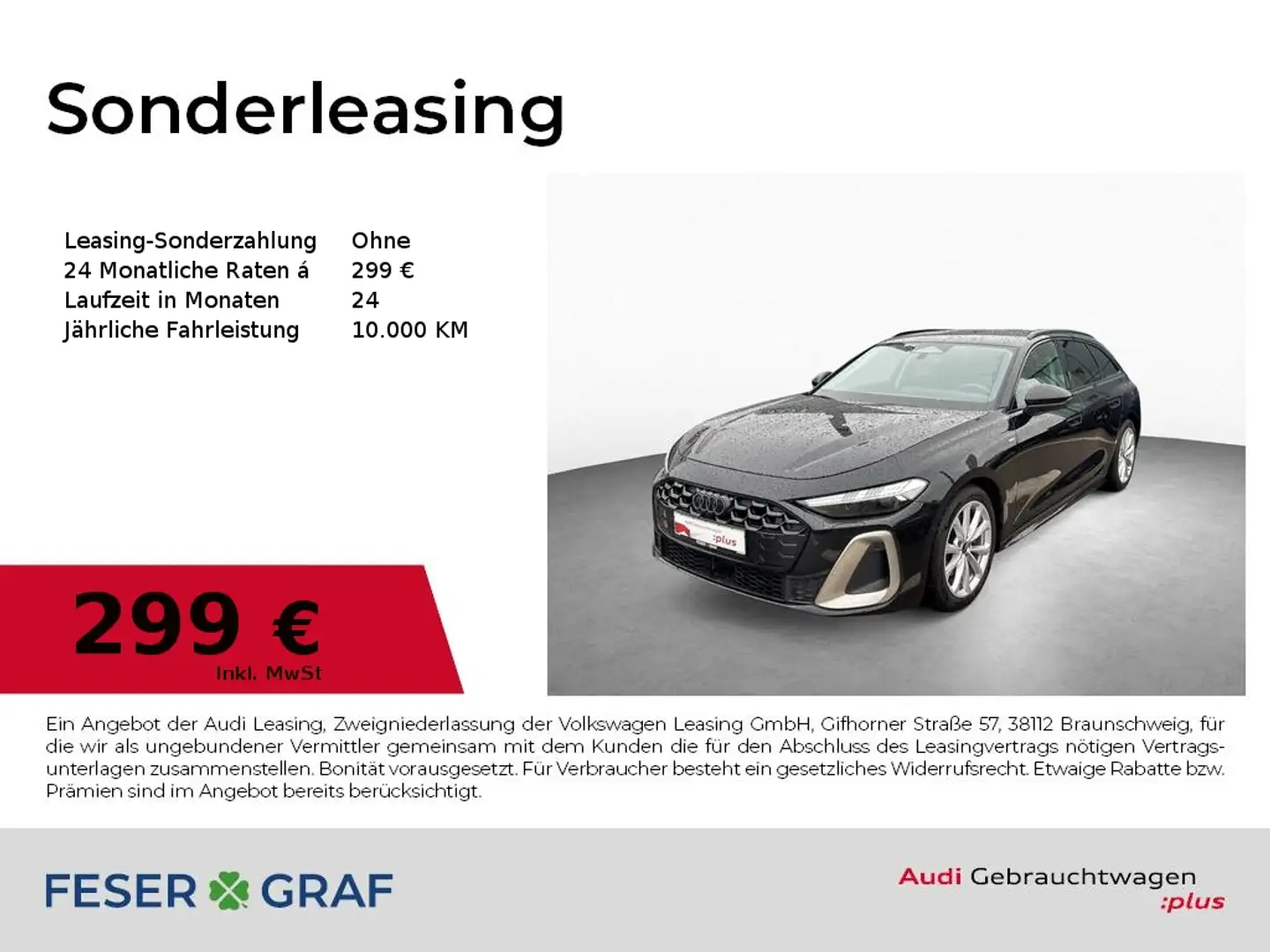Audi A5 Avant 204 PS TFSI S tronic - S line - Matrix Schwarz - 1
