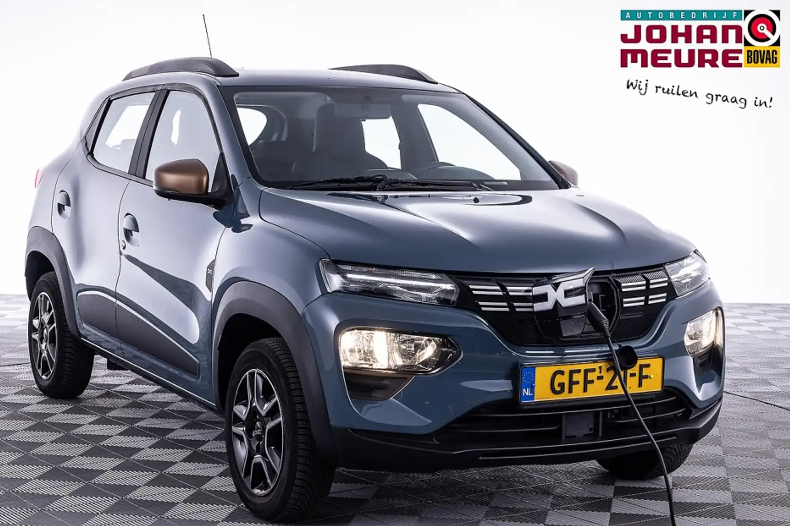 Dacia Spring Extreme 27 kWh 68PK | LEDER | NAVI | PDC Blauw - 1
