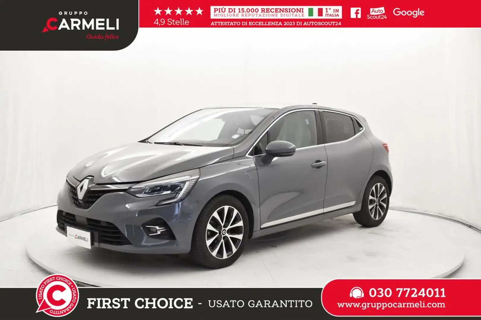 Renault Clio 1.0 tce Intens 100cv Grau - 1