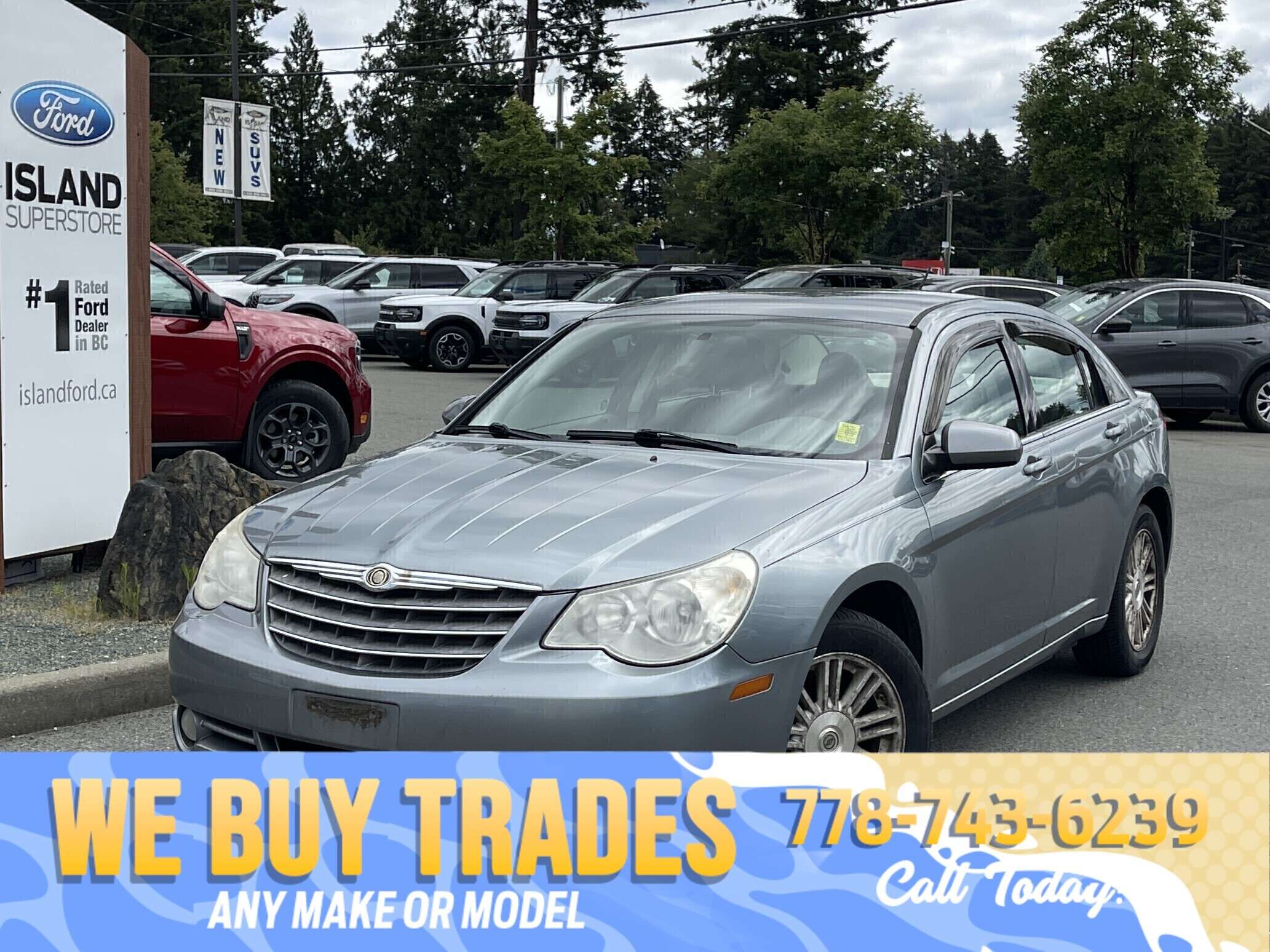 Blue 2008 Chrysler Sebring Sedan Front-Wheel Drive Automatic