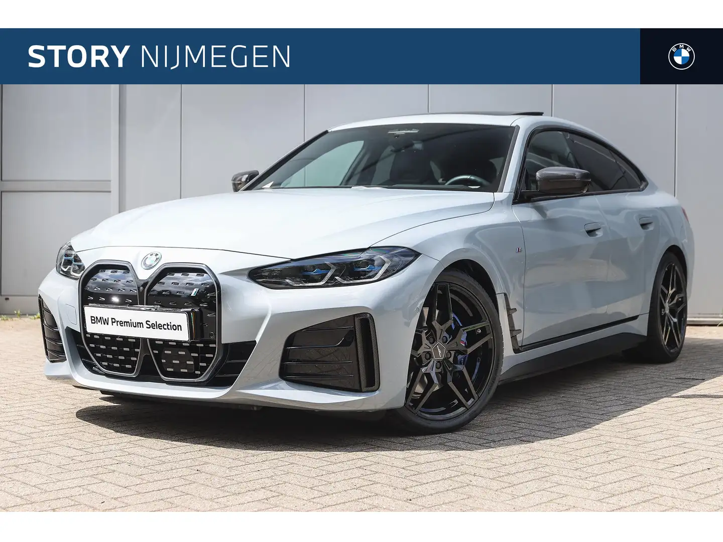 BMW i4 eDrive40 High Executive M Sport / Trekhaak / Laser Grijs - 1