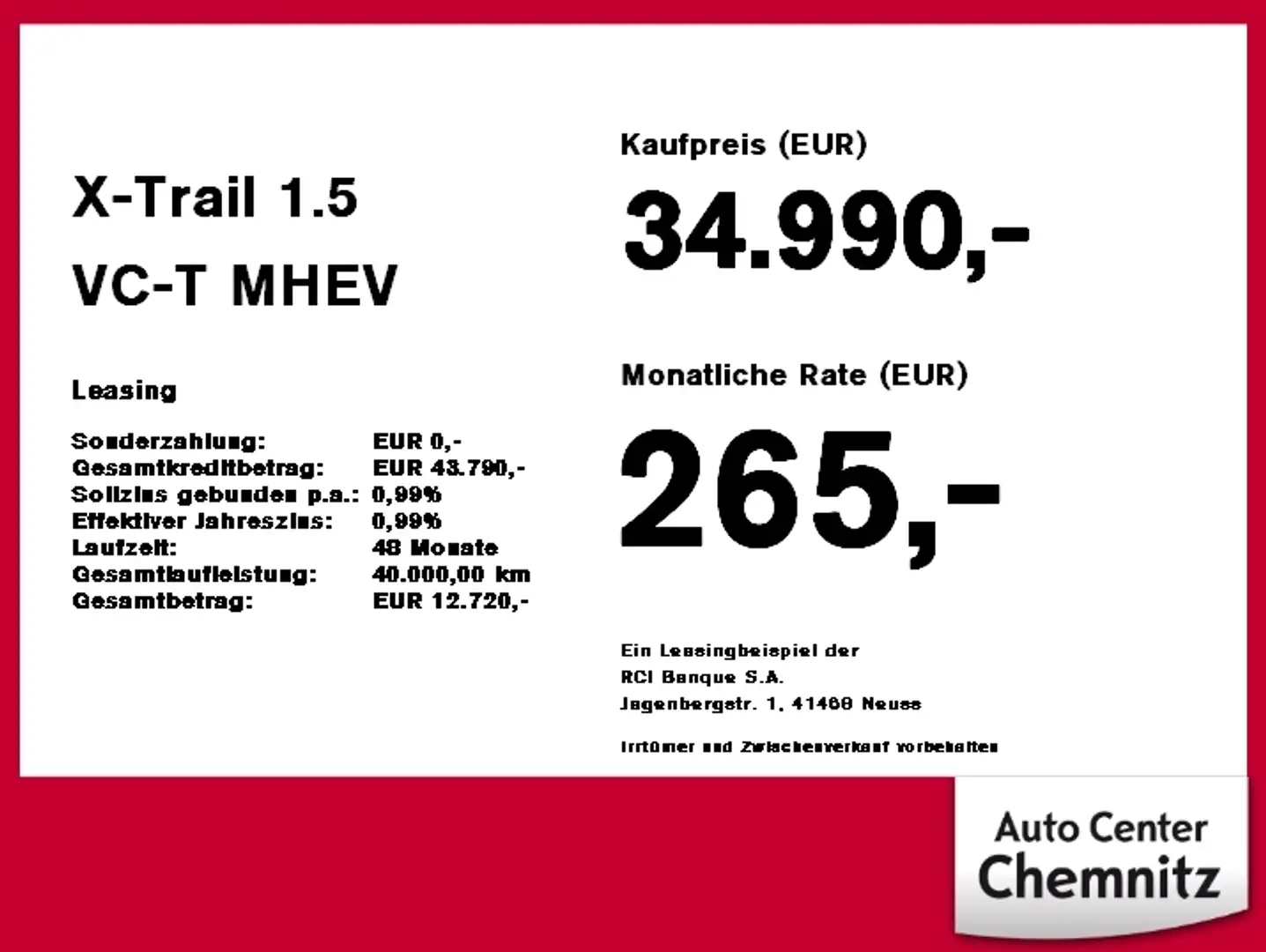 Nissan X-Trail 1.5 VC-T MHEV N-Connecta Matrix+ACC+LED Grau - 2