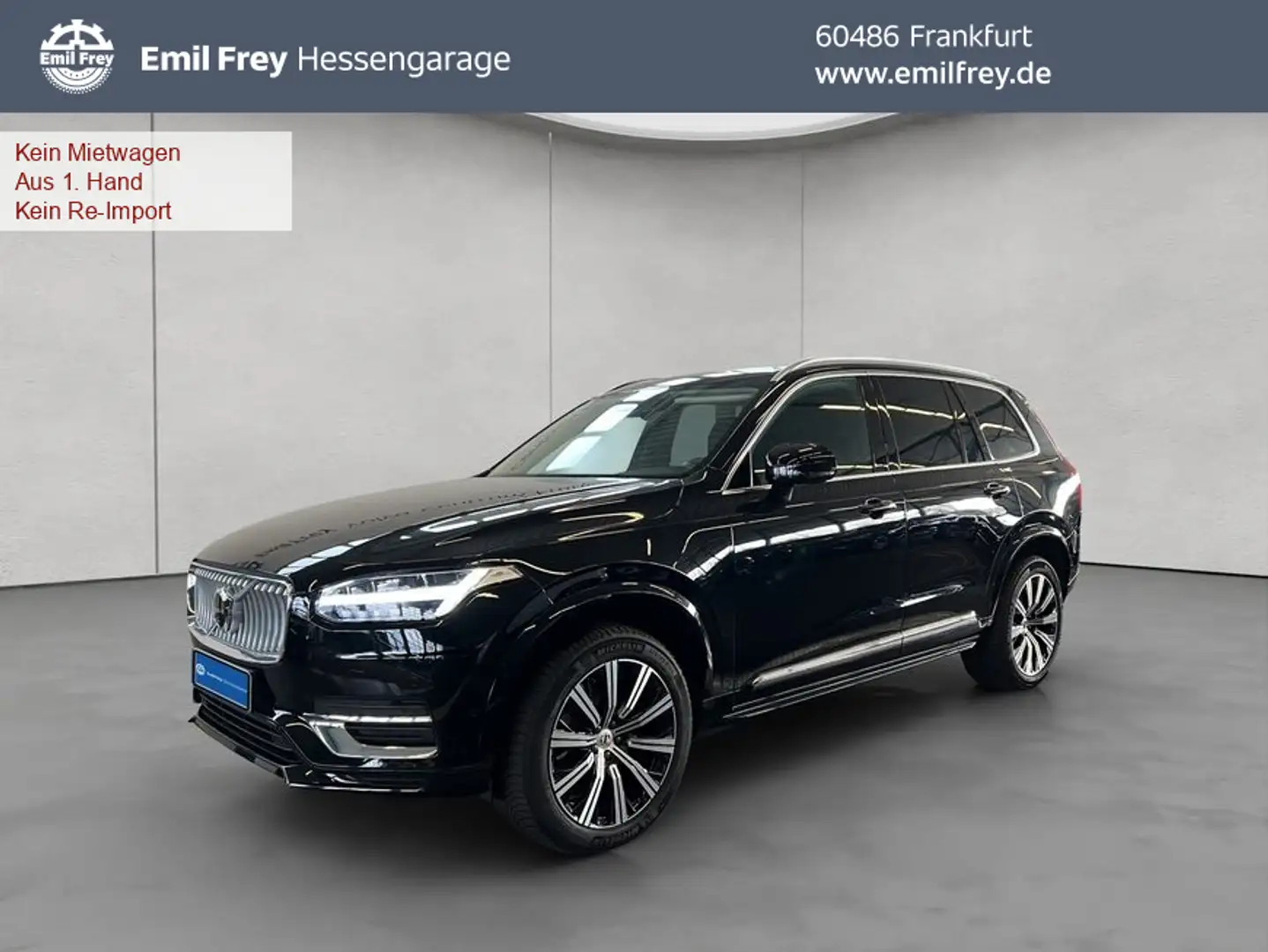 Volvo XC90 XC90 B5 AWD Plus-Bright 7S Glasd Standh 360° AHK Schwarz - 1