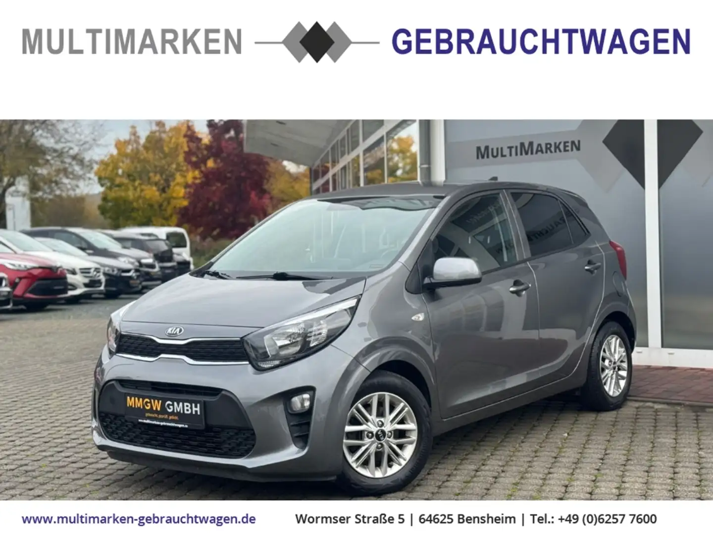 Kia Picanto Dream Team 1.2 EU6d Navi/CarPlay/Klima/DAB/SHZ/L.H Gris - 1