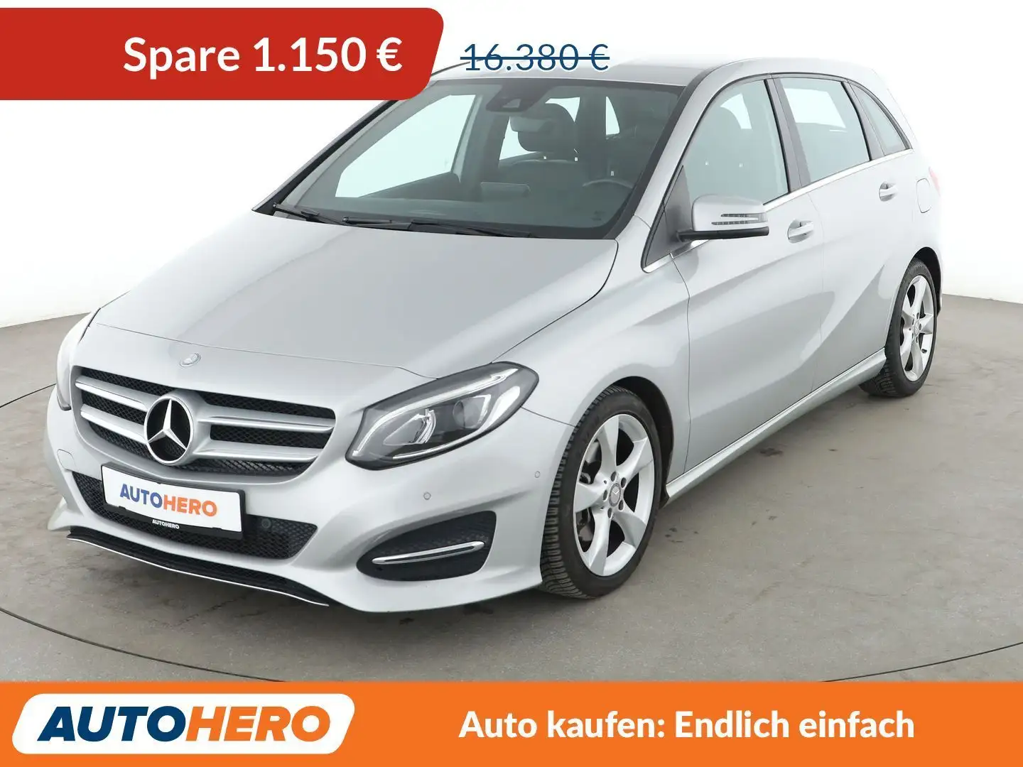 Mercedes-Benz B 160 Urban Aut.*LED*NAVI*TEMPO*CAM*PDC*SHZ*KLIMA* Silber - 1