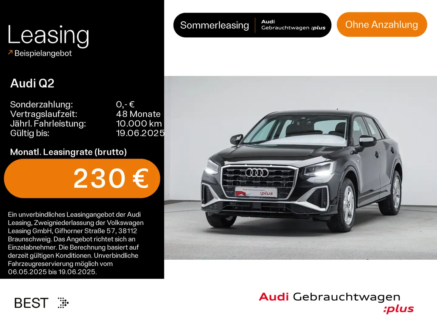Audi Q2 35 TFSI S-LINE*NAVI-PLUS*17ZOLL*SHZ*KLIMA Schwarz - 1