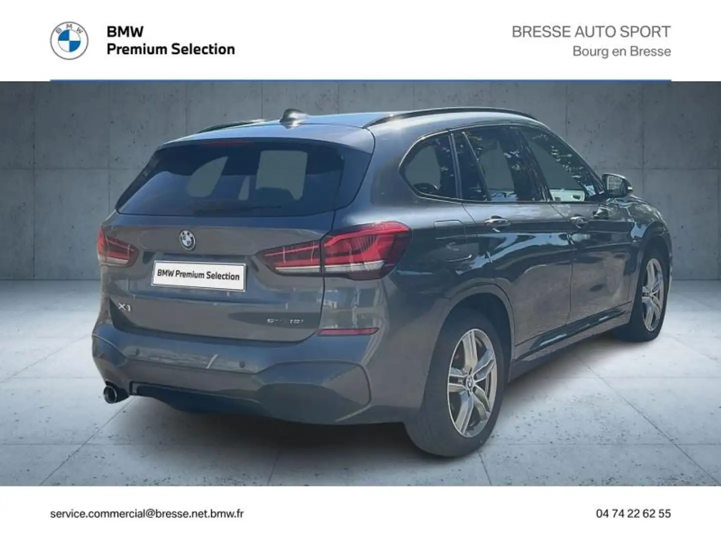 BMW X1 sDrive18iA 140ch M Sport DKG7 Gris - 2