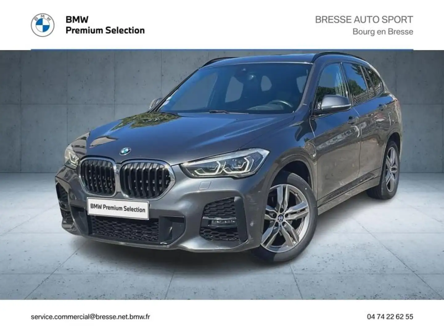 BMW X1 sDrive18iA 140ch M Sport DKG7 Gris - 1