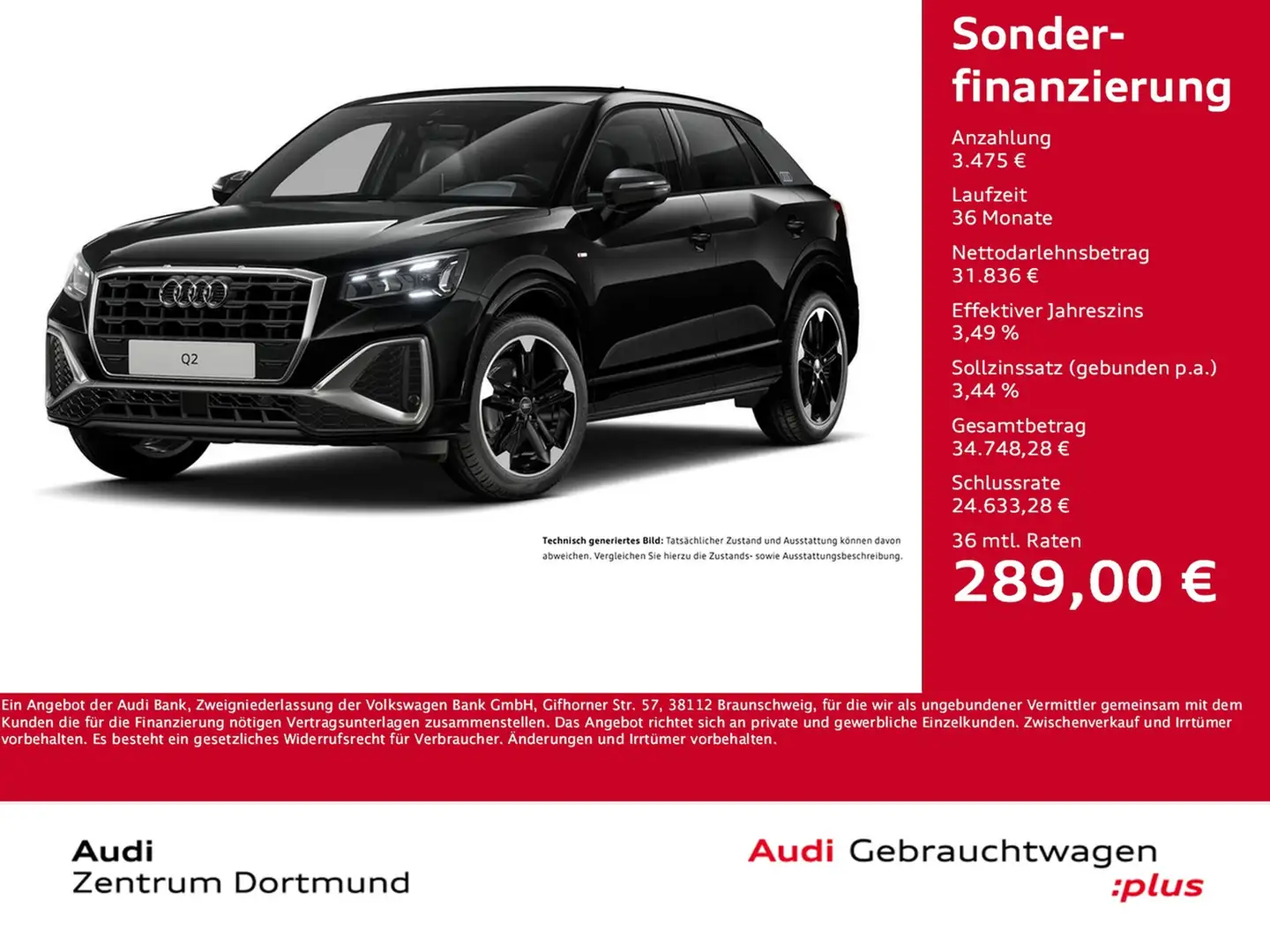Audi Q2 35 S LINE AHK MATRIXLED VIRTUALCOCKPIT LM18 Schwarz - 1