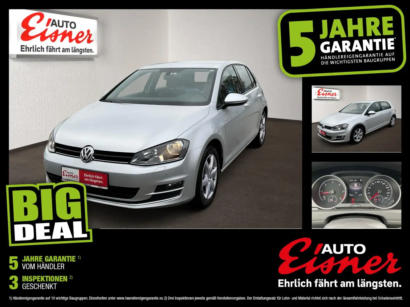 Volkswagen Golf HIGHLINE 1.6 BMT TDI DSG Grau - 1