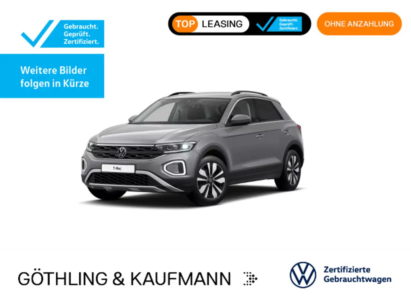 Volkswagen T-Roc Life MOVE 1.5 TSI 110kW*DSG*NAVI*ASG*IQ-Dr Grau - 1