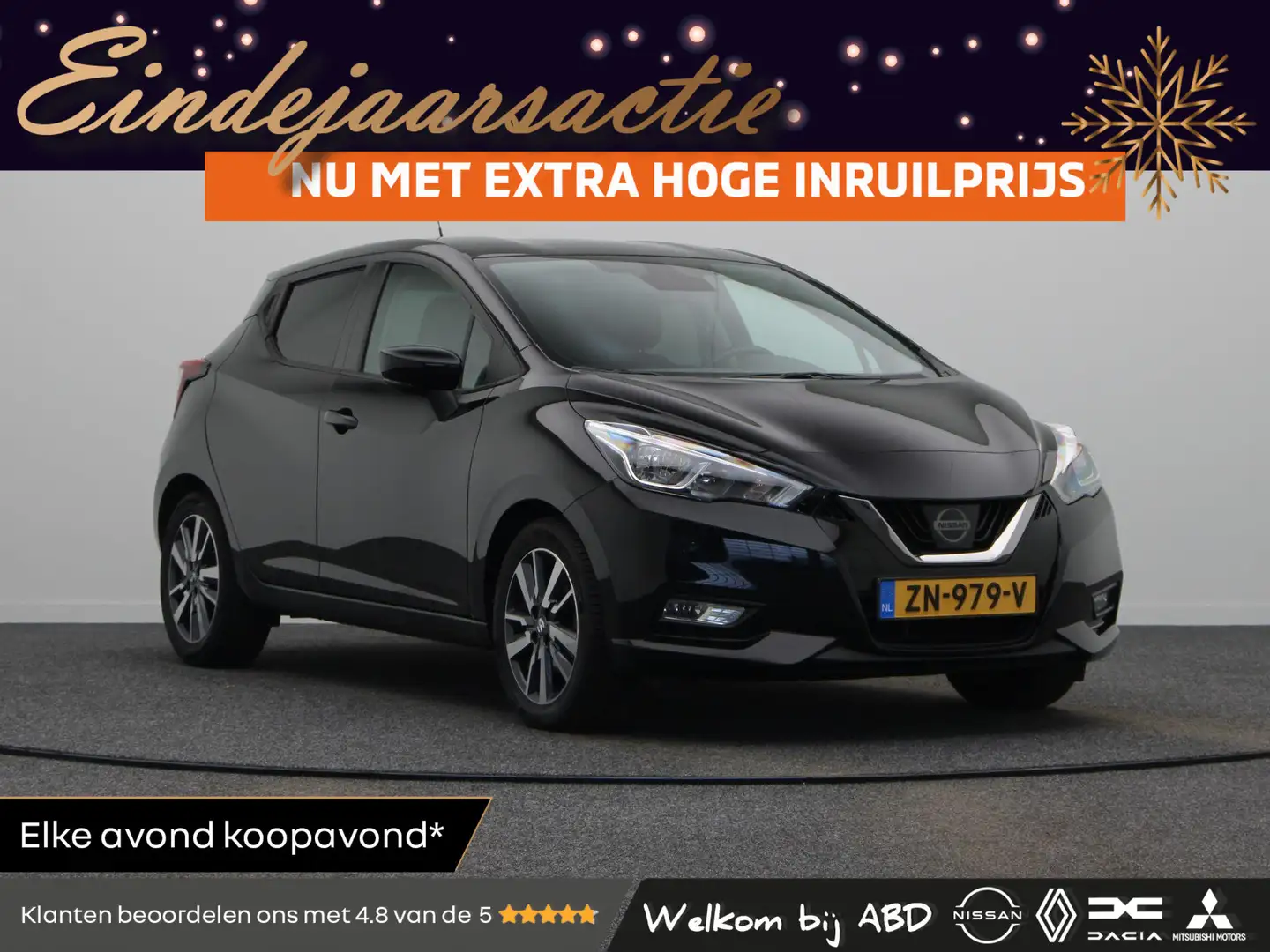 Nissan Micra 0.9 IG-T N-Connecta | Cruise control | Climate con Schwarz - 1