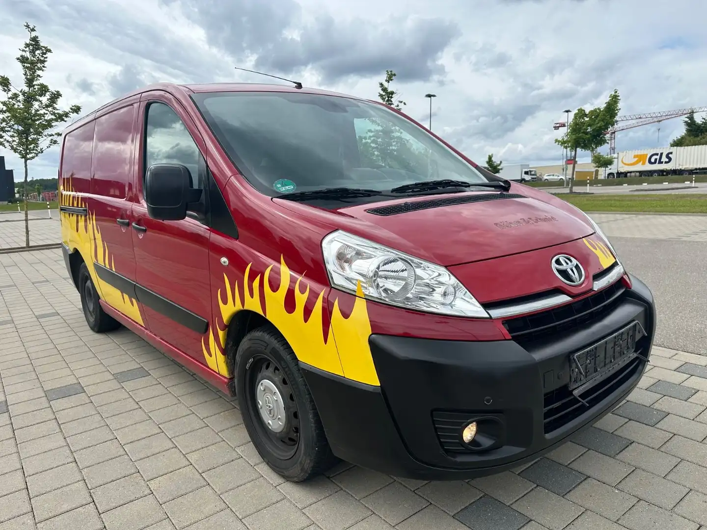 Toyota Proace L2H1 Kasten Life*Klima*Servo* 3Sitzer*TÜV Червоний - 2