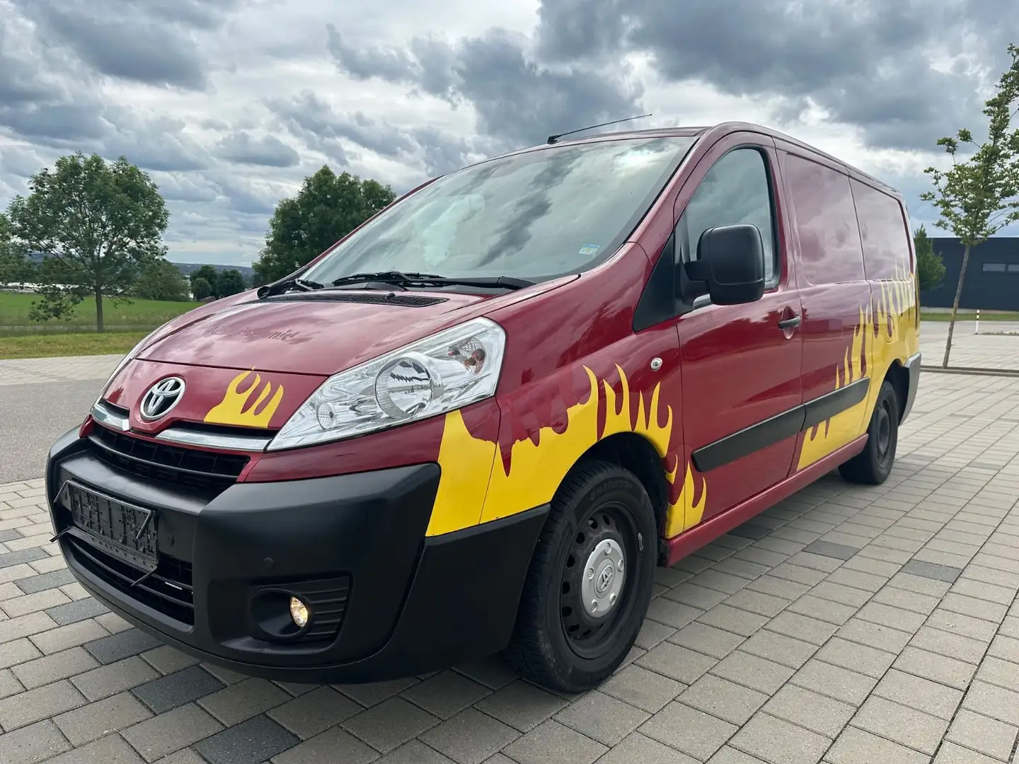 Toyota Proace L2H1 Kasten Life*Klima*Servo* 3Sitzer*TÜV Червоний - 1