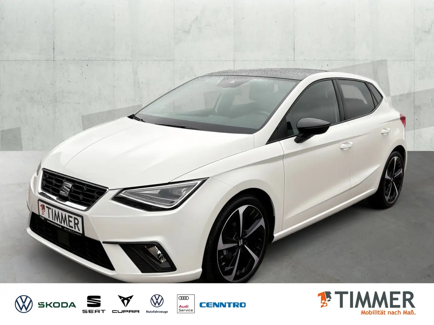 SEAT Ibiza 1.0 TSI FR +BEATS +PANO +LED +NAVI +SHZ +18" +CAR Weiß - 1