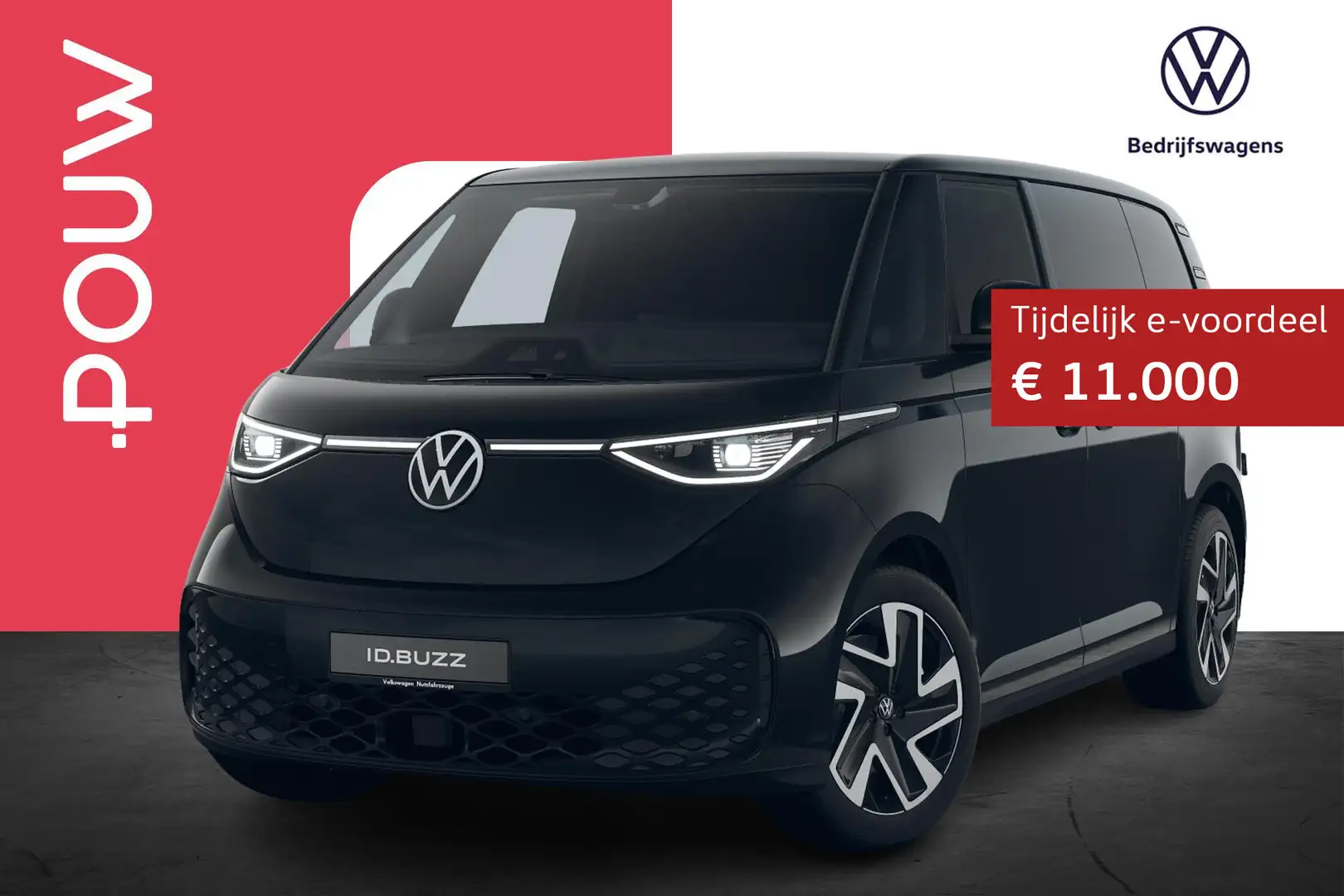 Volkswagen ID. Buzz Cargo 340pk Bulli Edition 79 kWh 4MOTION | Rondomzicht C Schwarz - 1