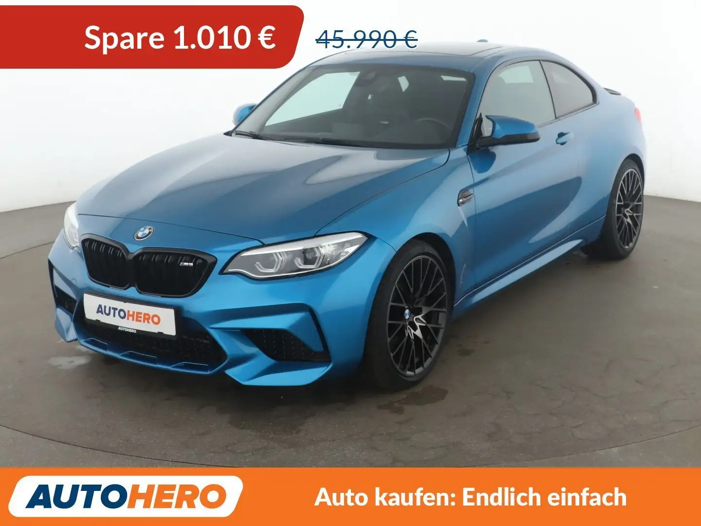 BMW M2 M2 Competition Aut.*NAVI*TEMPO*CAM*LED*HK*SHZ*PDC* Blau - 1