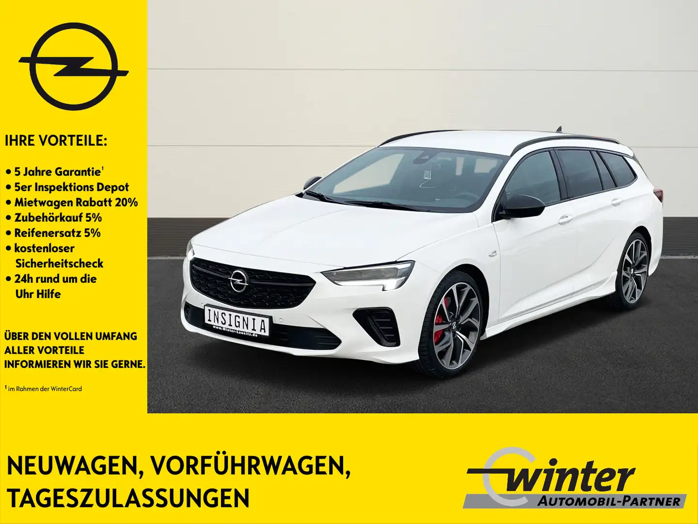Opel Insignia ST 2.0 AT GSI ALLRAD/LED/NAVI/LEDER/GRA Fehér - 1