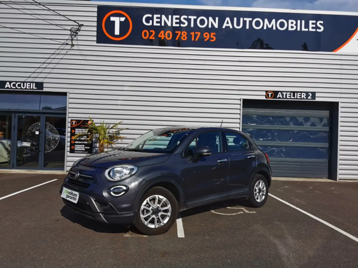 Fiat 500X 1.0 FIREFLY TURBO T3 120CH LOUNGE Gris - 1