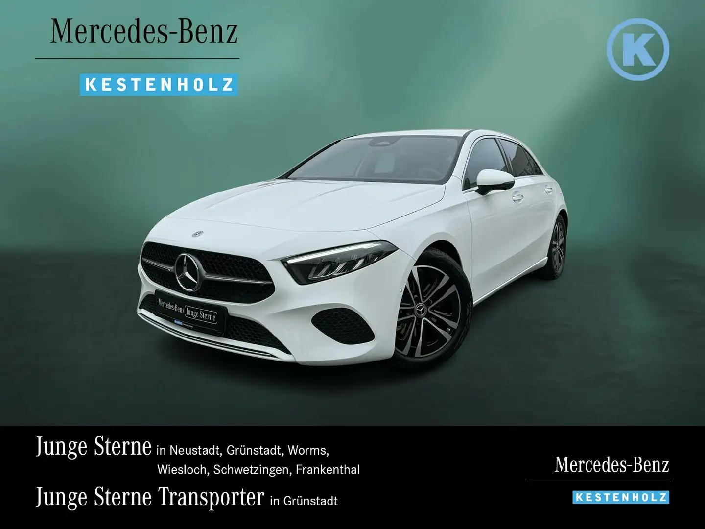 Mercedes-Benz A 180 A 180 PROGRESSIVE+VOR-DISTR+360+AMBI+LENKHZ+TWA+ Blanc - 1