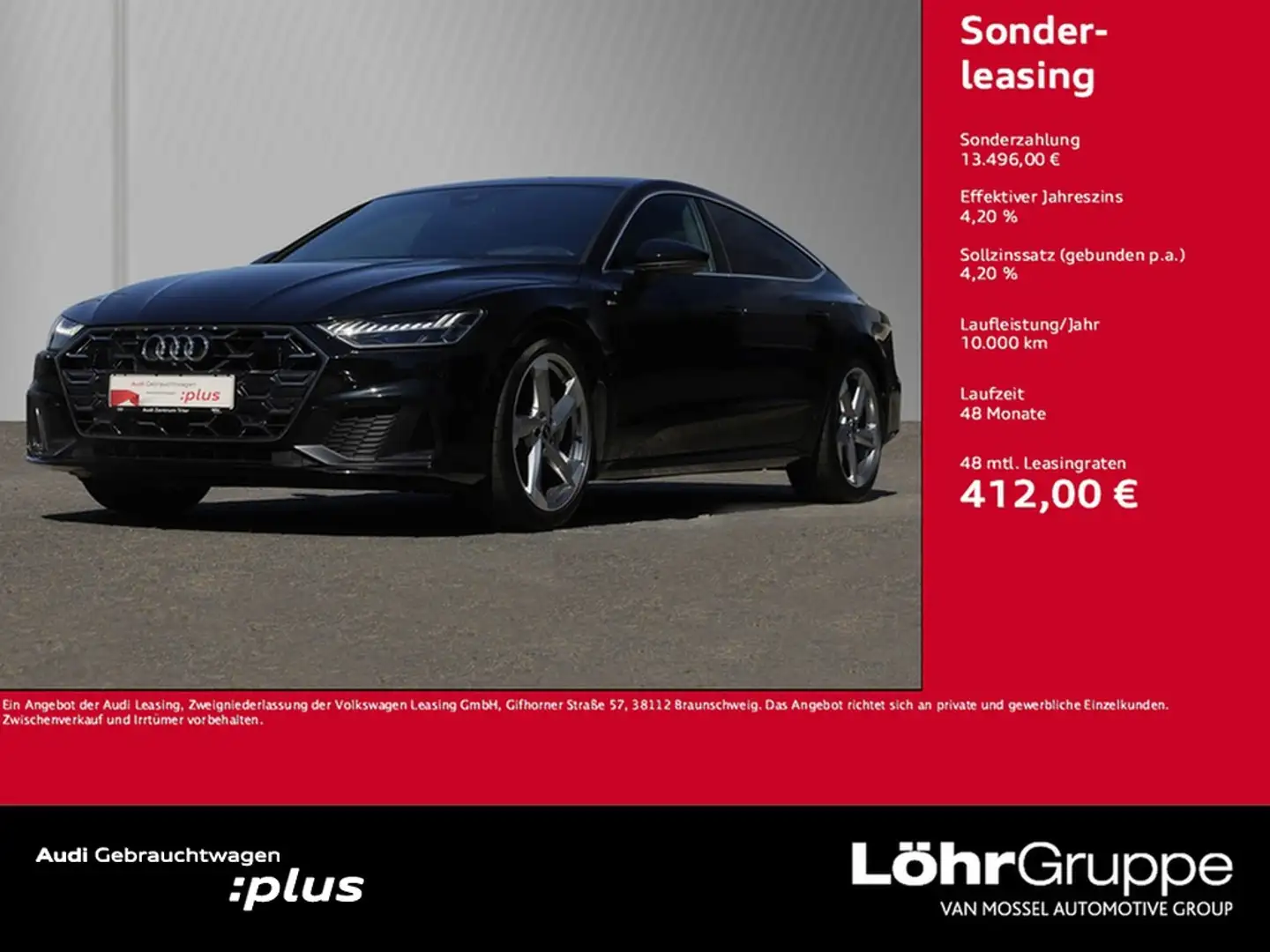 Audi A7 Sportback 50 TDI S line quattro tiptronic Noir - 1