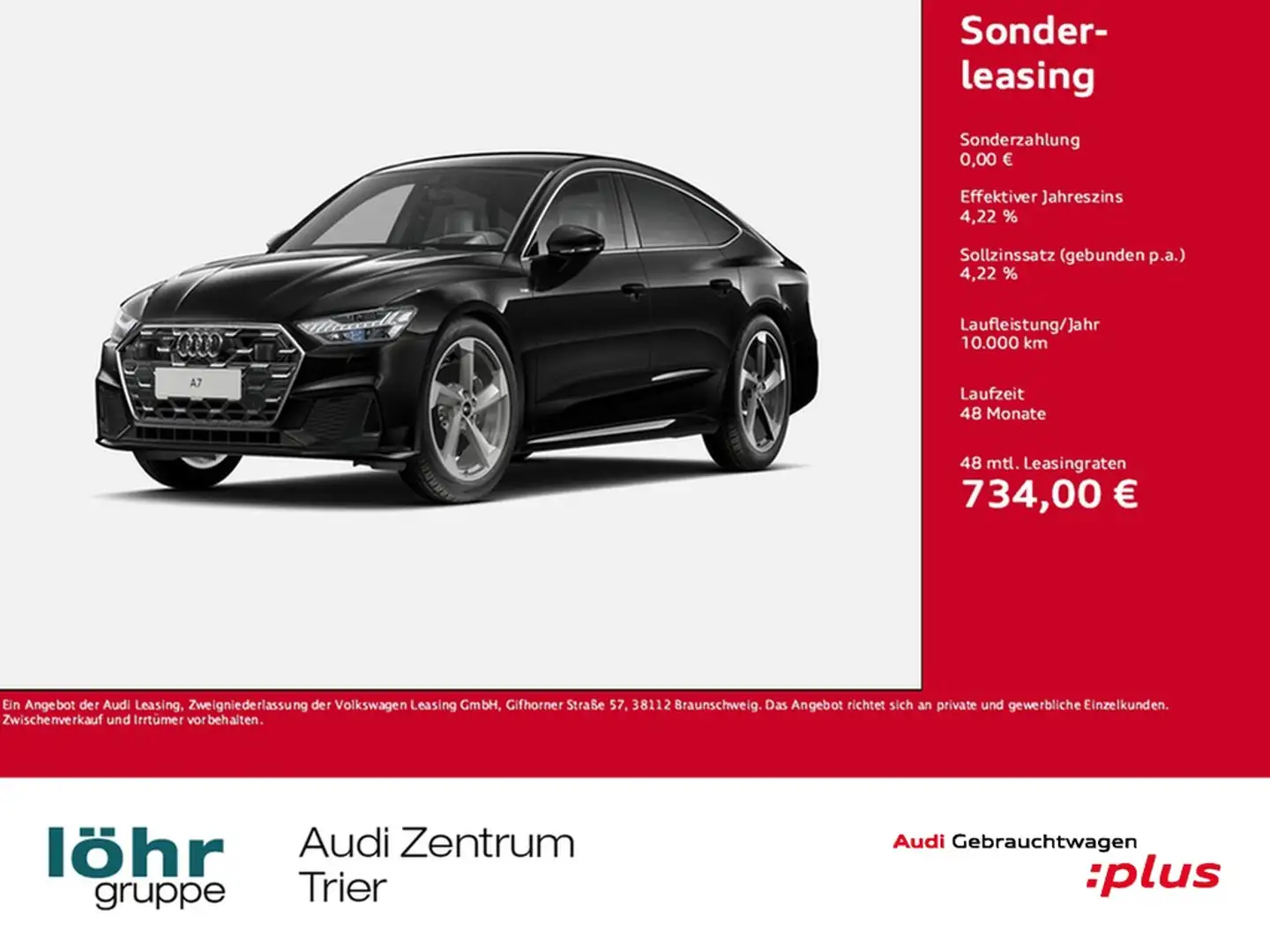 Audi A7 Sportback 50 TDI S line quattro tiptronic Schwarz - 1