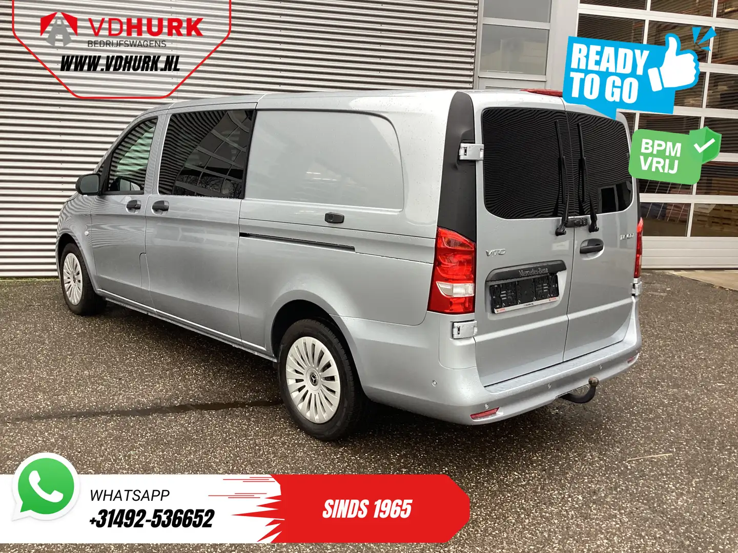 Mercedes-Benz Vito 116 CDI Aut. L3 DC Dubbel Cabine BPM VRIJ! 6 Pers. Gris - 2