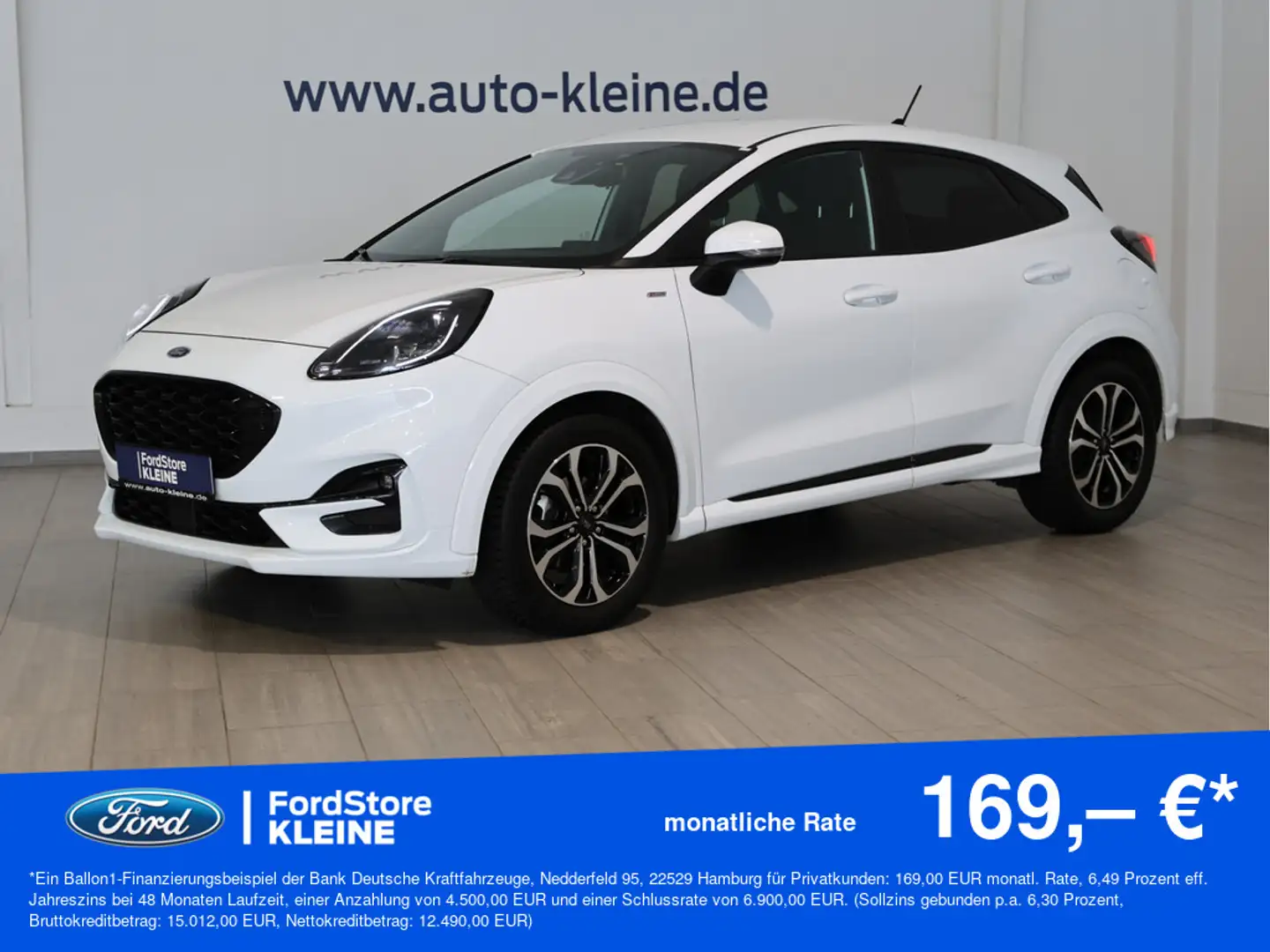 Ford Puma ST-Linie 1.0l EcoB. MildHybrid +LED+SYNC Blanc - 1