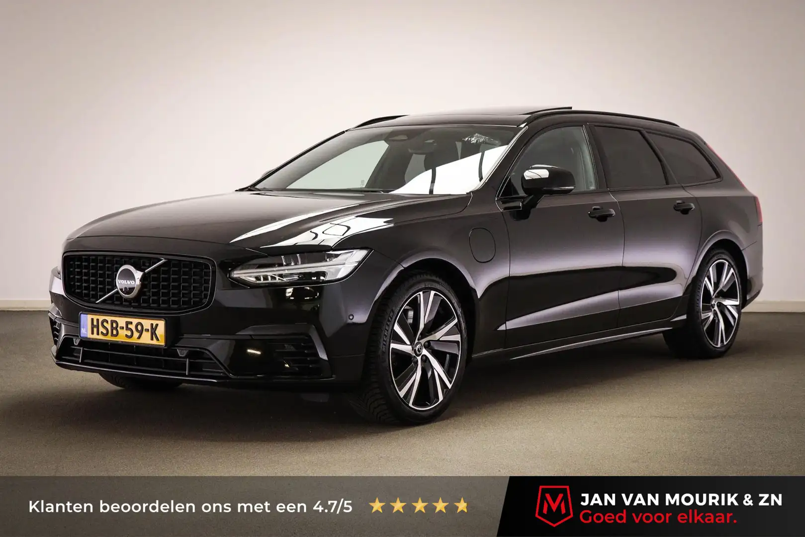 Volvo V90 2.0 T6 Plug-in hybrid AWD Ultimate Dark | LEDER PA Noir - 1