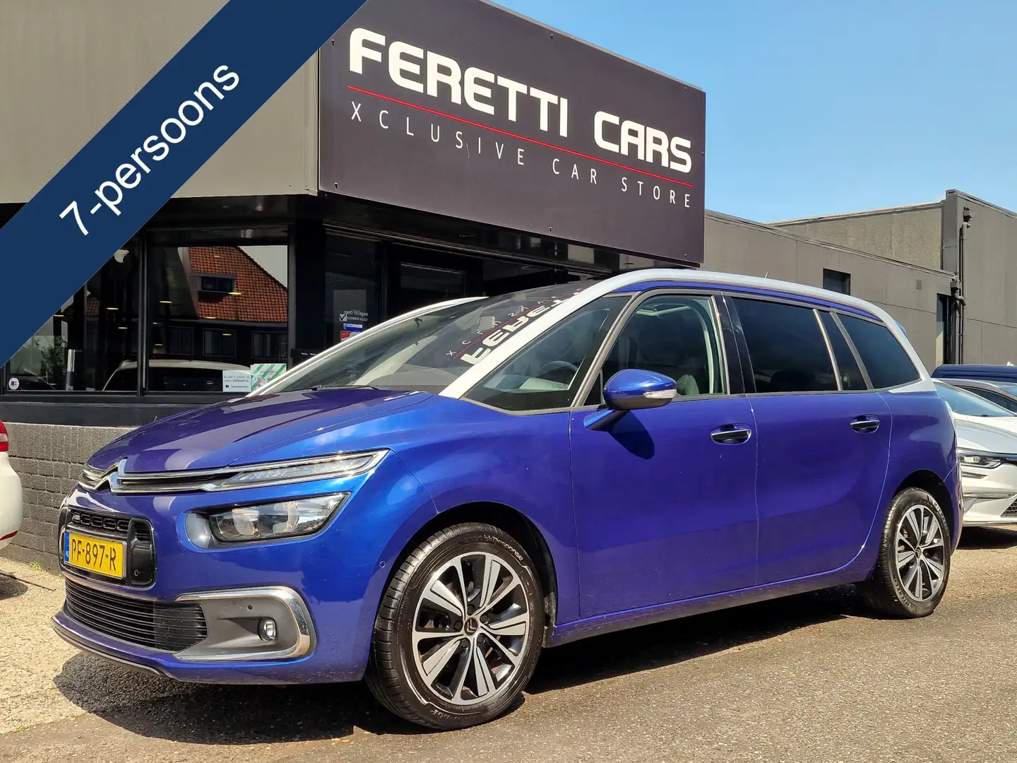 Citroen Grand C4 Picasso 1.2 PANODAK 7 PERSOONS NAVI CAMERA LED LMV PDC Blauw - 1