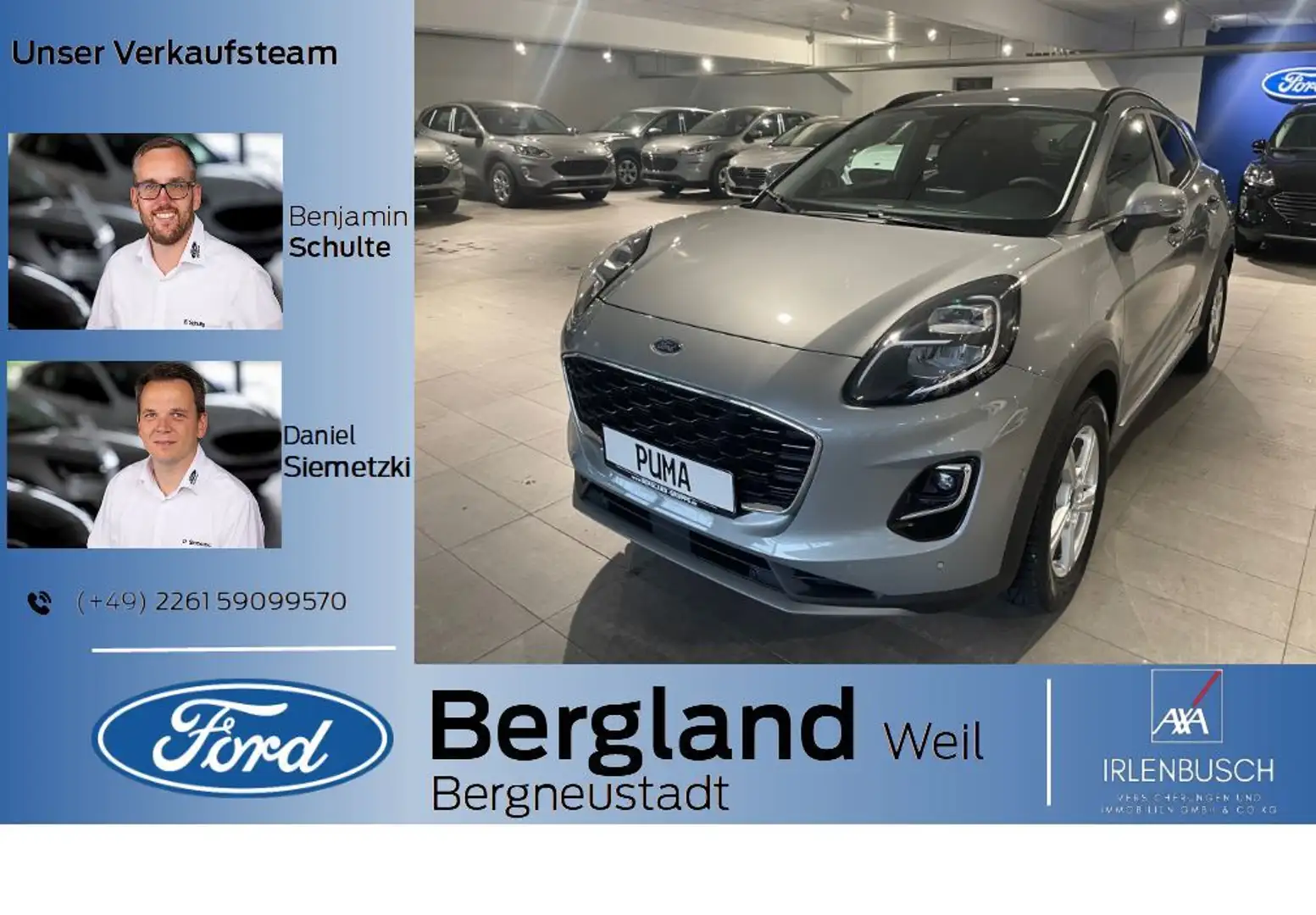 Ford Puma TITANIUM X 1.0L MHEV 155PS Argento - 1