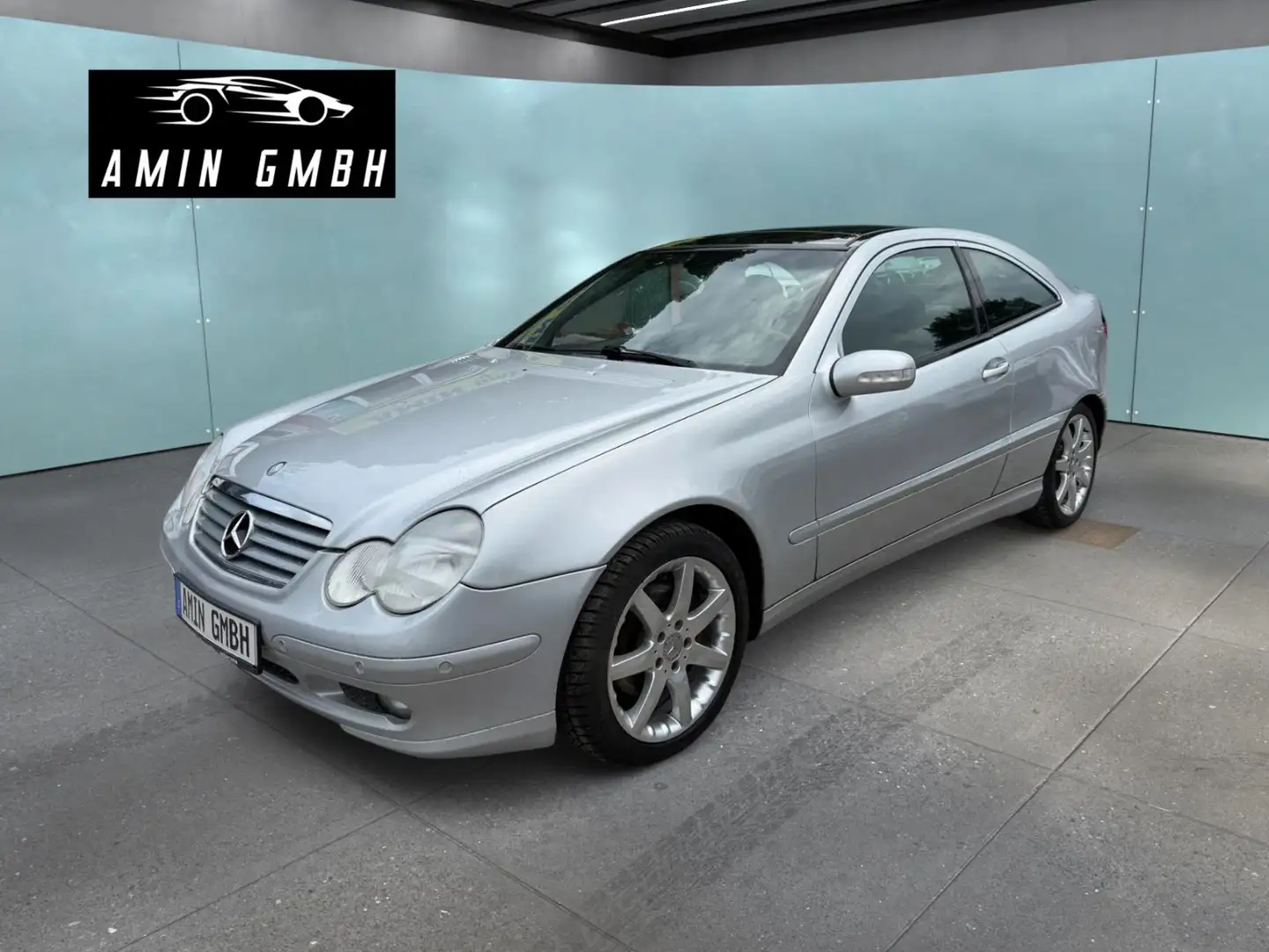 Mercedes-Benz C 230 Kompressor Sportcoupe Automatik Pano Zilver - 1