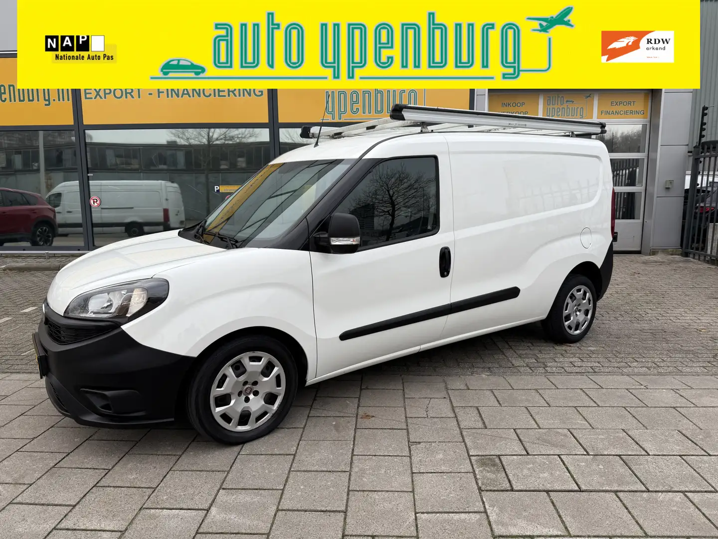 Fiat Doblo Cargo 1.6 MJ L2H1 Maxi * 84.337 Km * 3 Zits * Airc Wit - 1
