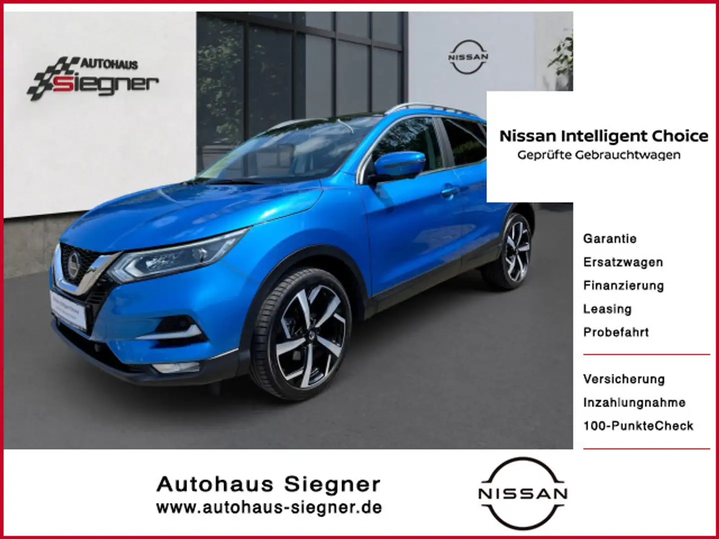 Nissan Qashqai Akari Automatik,SH,PGD,360° Kamera,AHK Blu/Azzurro - 1