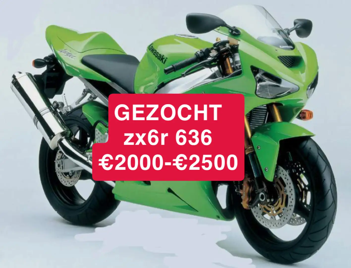 Kawasaki Ninja ZX-6R GEZOCHT! - 1