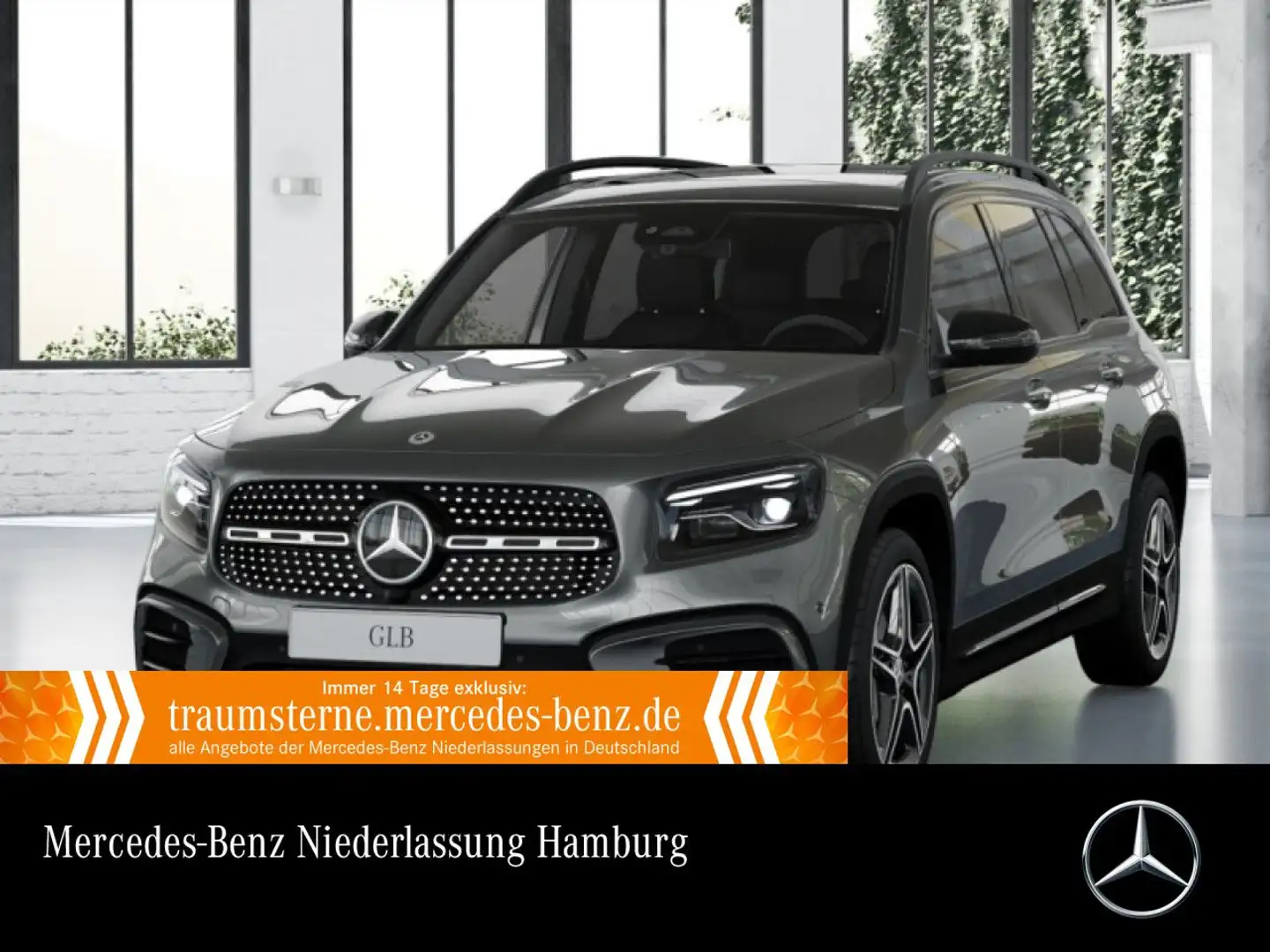 Mercedes-Benz GLB 200 AMG+NIGHT+PANO+360°+AHK+MULTIBEAM+19"+7G Grau - 1