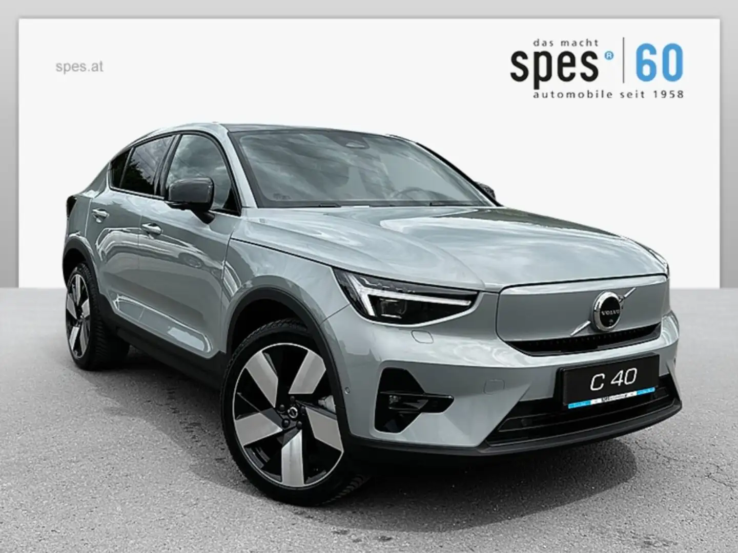 Volvo C40 Single Extended Range Plus Grijs - 1