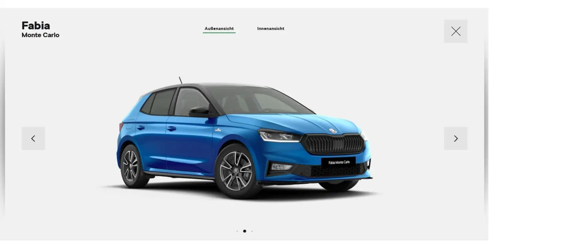 Skoda Fabia 1.0l TSI Monte Carlo 116 PS FSH ACC RFK SH Blau - 1