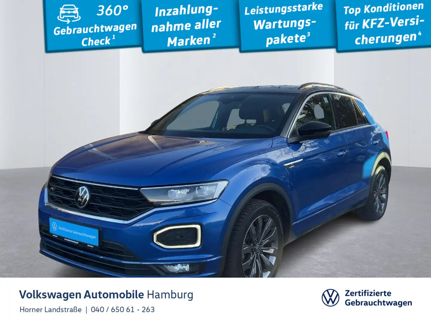 Volkswagen T-Roc Sport 1.5TSI Navi Sitzheizung Einparkhilfe Blau - 1