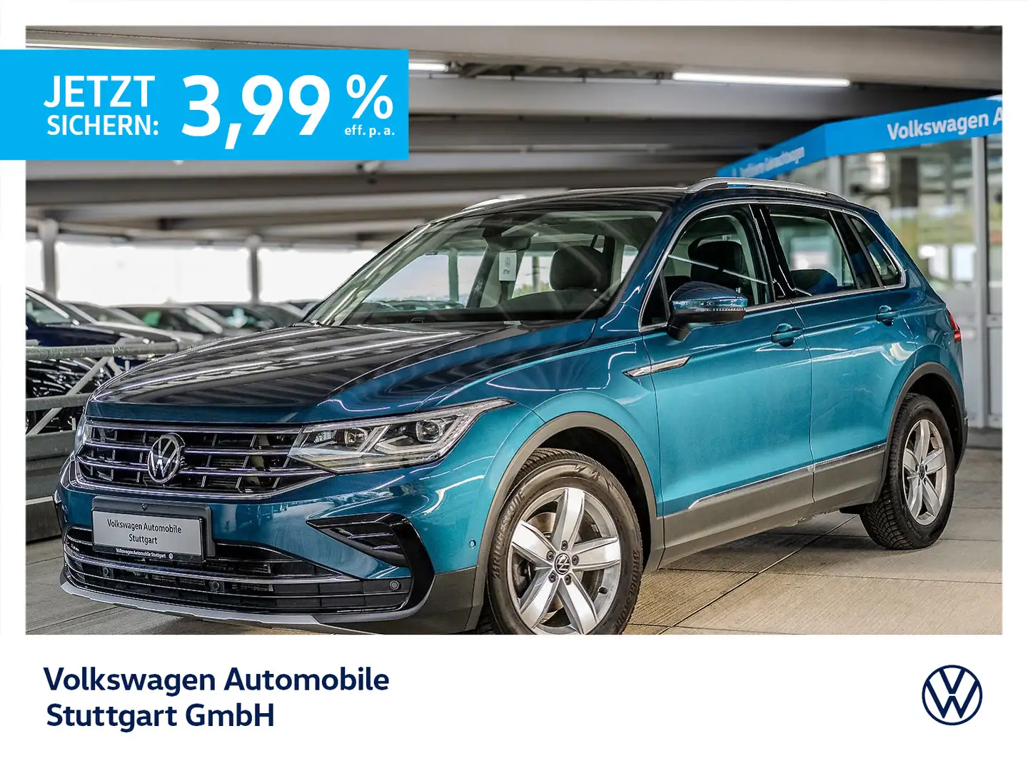 Volkswagen Tiguan Elegance 2.0 TDI DSG Navi Kamera AHK ACC Blau - 1