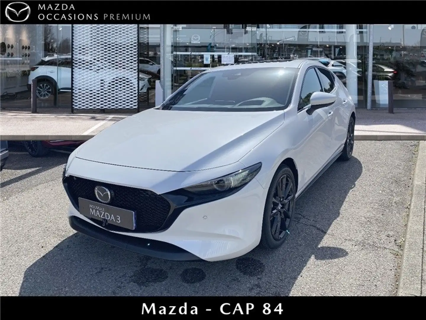 Mazda 3 Mazda3 5 portes 2.0L e-SKYACTIV-X M Hybrid 186 ch Blanc - 1