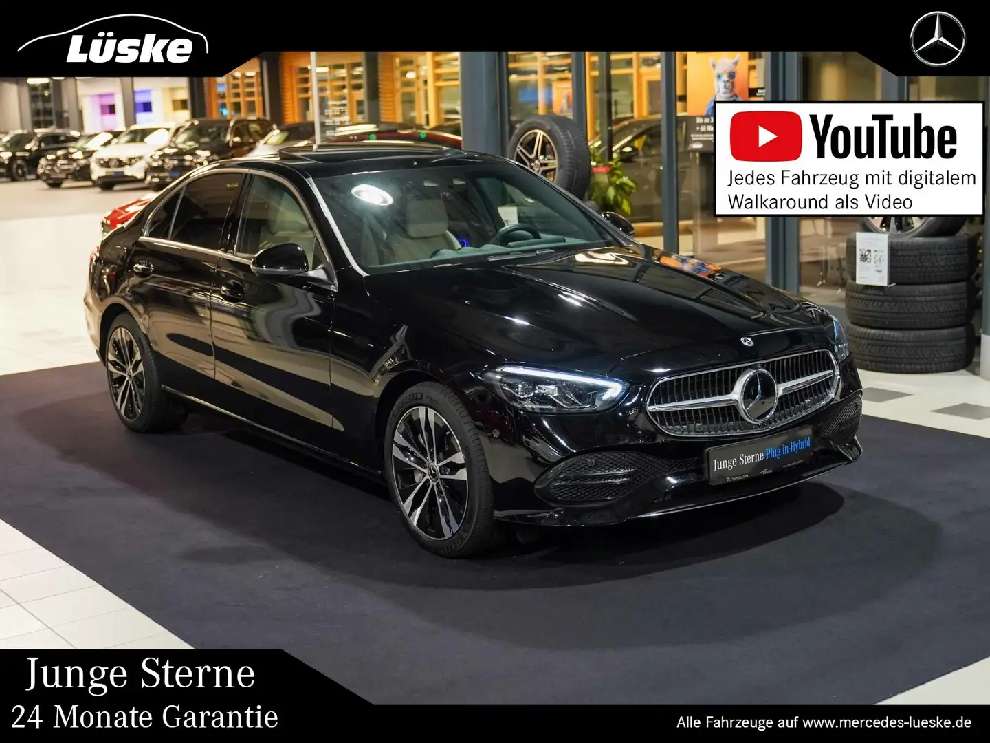 Mercedes-Benz C 300 C 300 de 4M AVANTGARDE macchiato Schiebedach AHK Schwarz - 1
