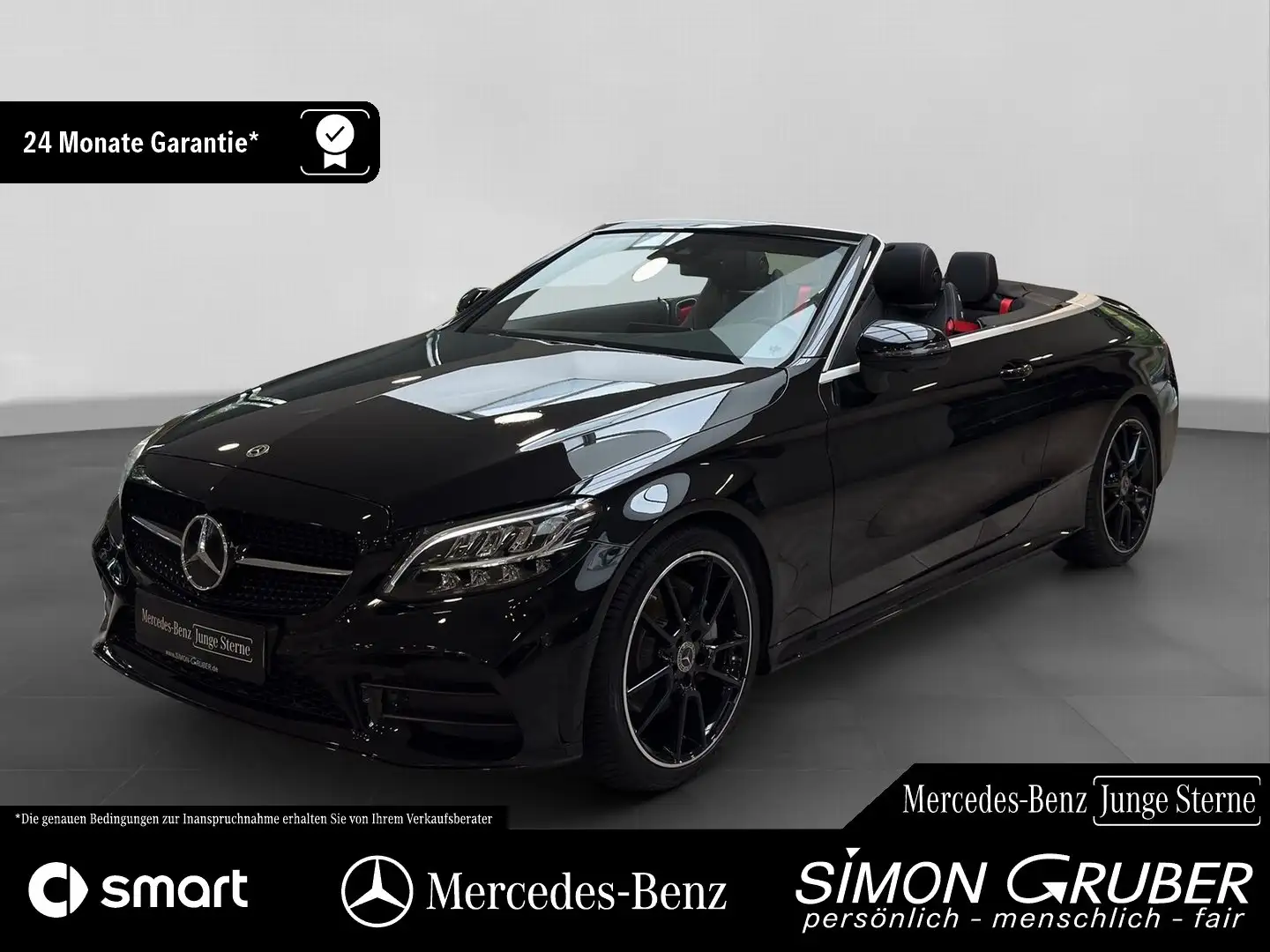 Mercedes-Benz C 200 Cabriolet AMG Night Adv Sound 360 AHK Noir - 1