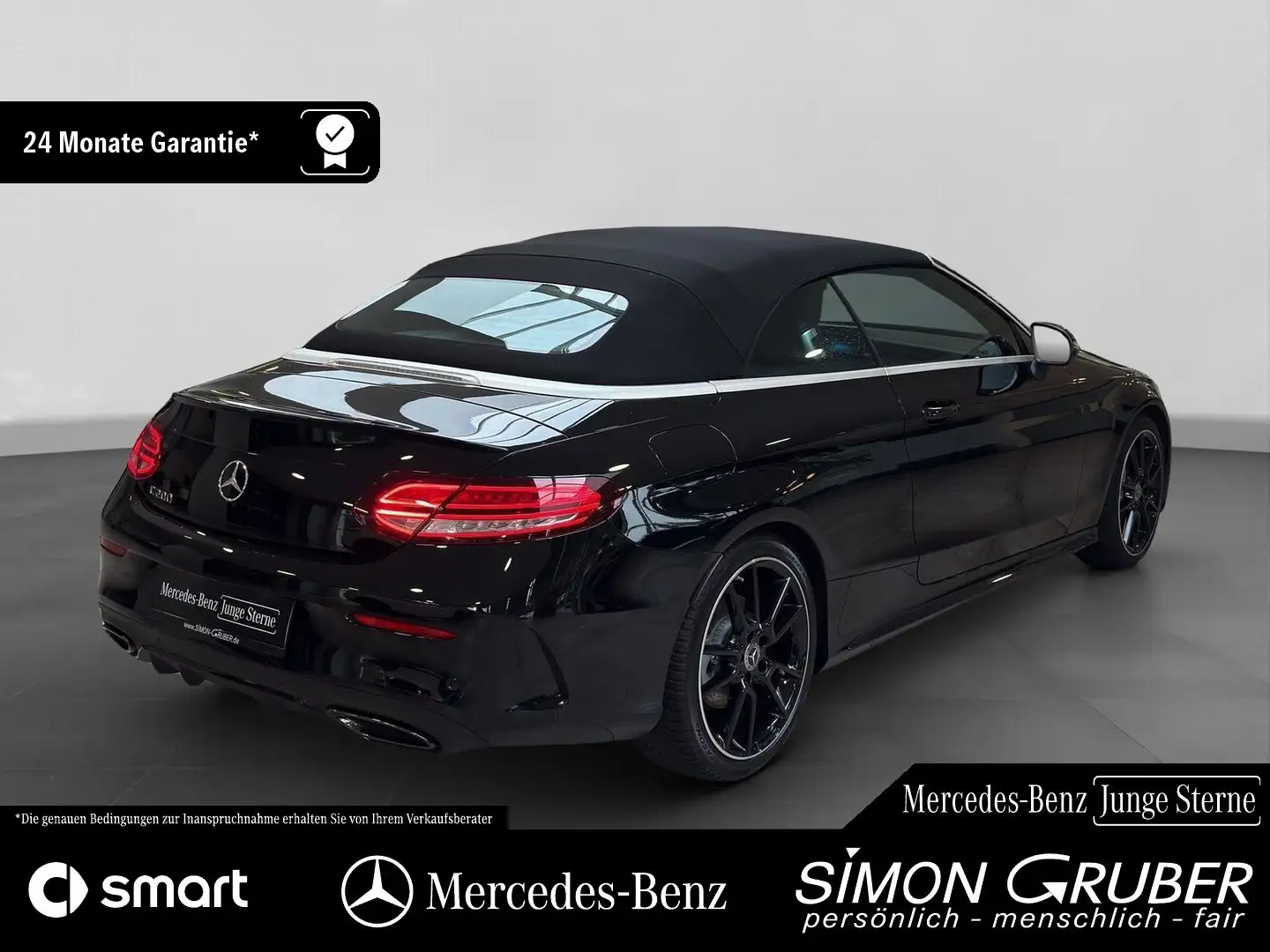 Mercedes-Benz C 200 Cabriolet AMG Night Adv Sound 360 AHK Schwarz - 2