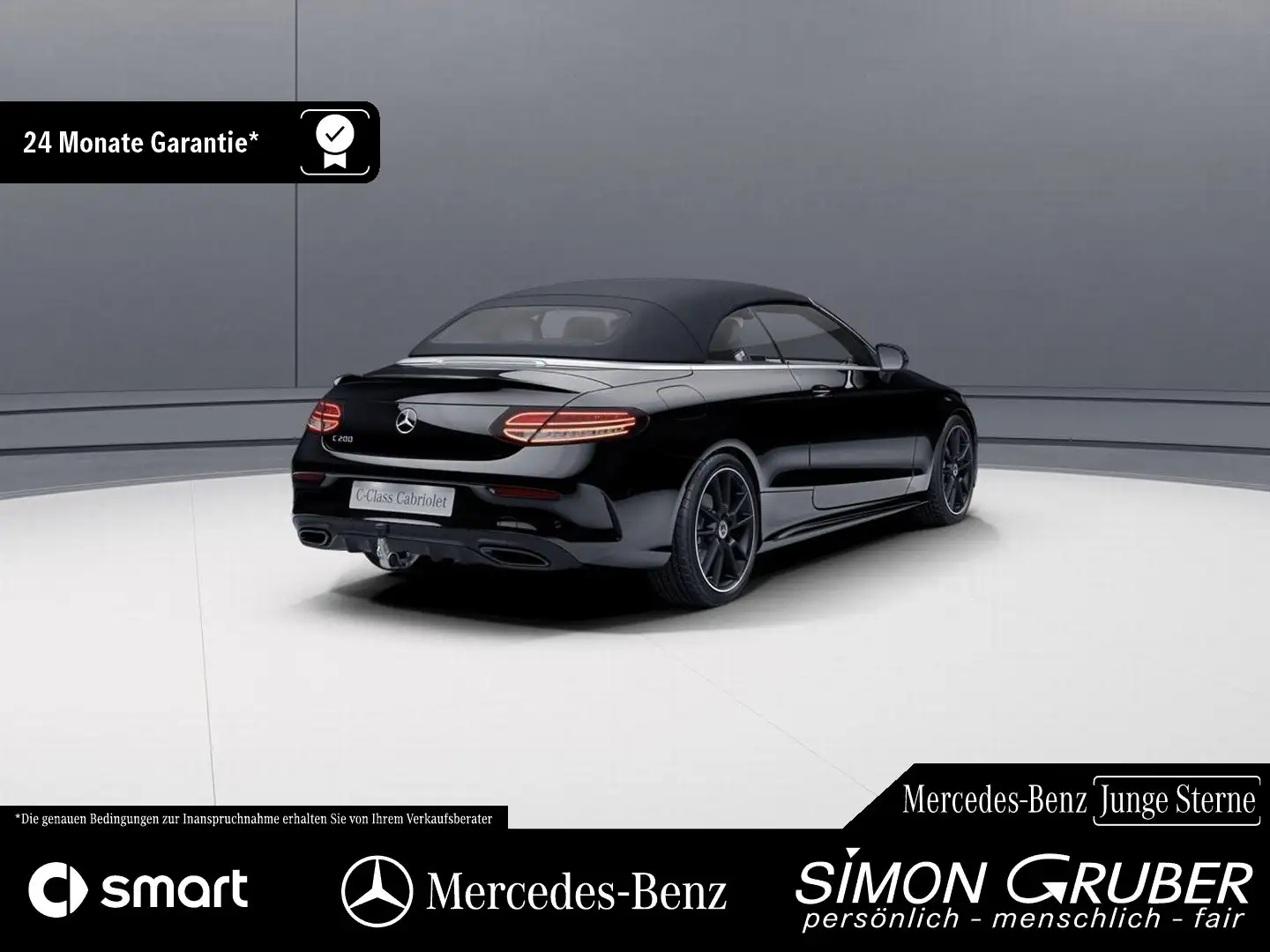 Mercedes-Benz C 200 Cabriolet AMG Night Adv Sound 360 AHK Schwarz - 2